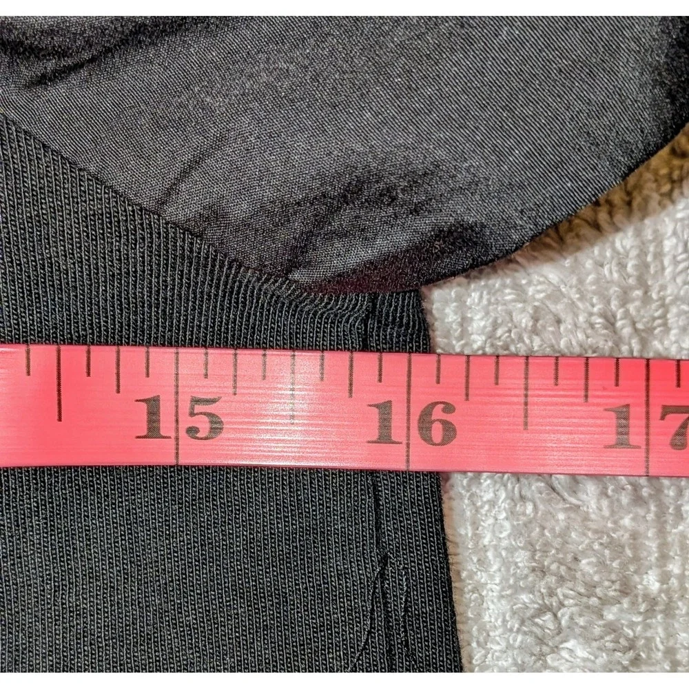 Madewell Black Puff Sleeve Top‎ XXS Crew Neck 3/4 Sleeve NWT $60